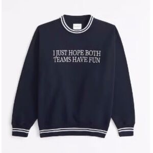 Abercrombie Vintage Sunday Navy Crewneck
